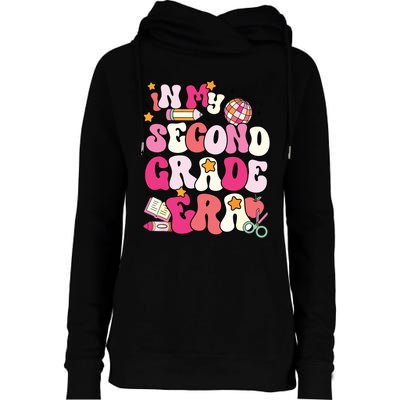 In My Second Grade Era Girl Back To School 2nd Grade Teacher Womens Funnel Neck Pullover Hood