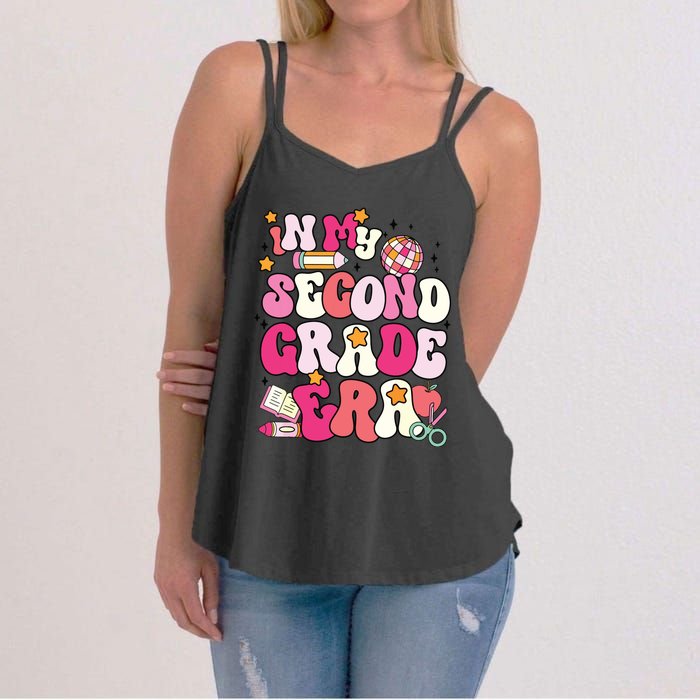 In My Second Grade Era Girl Back To School 2nd Grade Teacher Women's Strappy Tank