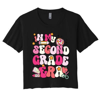 In My Second Grade Era Girl Back To School 2nd Grade Teacher Women's Crop Top Tee