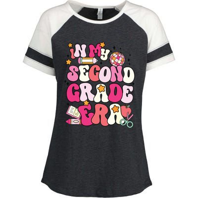 In My Second Grade Era Girl Back To School 2nd Grade Teacher Enza Ladies Jersey Colorblock Tee