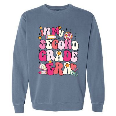 In My Second Grade Era Girl Back To School 2nd Grade Teacher Garment-Dyed Sweatshirt