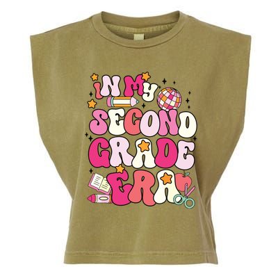 In My Second Grade Era Girl Back To School 2nd Grade Teacher Garment-Dyed Women's Muscle Tee