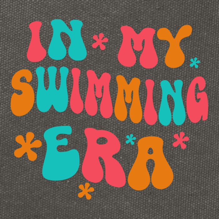 In My Swimming Era / Swim Swimmer Pool Swimmers And Swimming Cotton Canvas Backpack