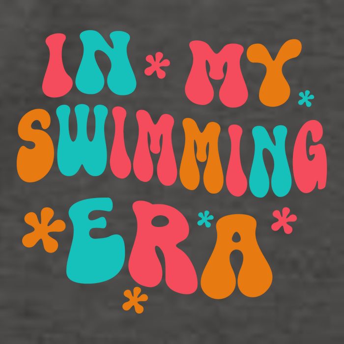 In My Swimming Era / Swim Swimmer Pool Swimmers And Swimming Vector Backpack
