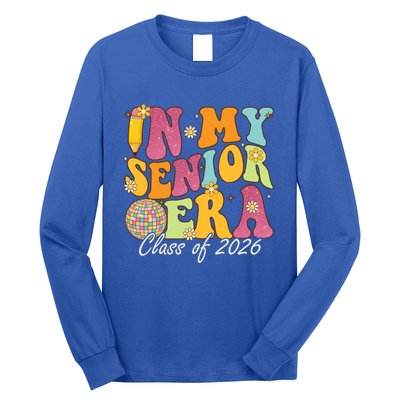 In My Senior Era Class Of 2026 Graduate Retro Groovy Funny Gift Long Sleeve Shirt