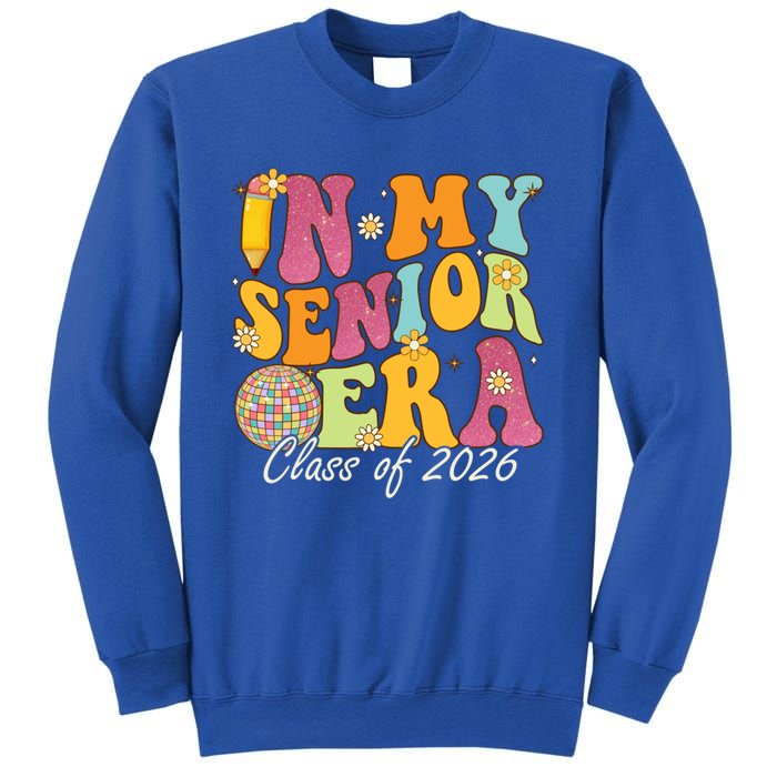 In My Senior Era Class Of 2026 Graduate Retro Groovy Funny Gift Sweatshirt