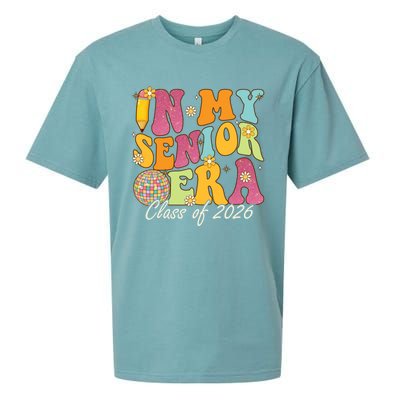 In My Senior Era Class Of 2026 Graduate Retro Groovy Funny Gift Sueded Cloud Jersey T-Shirt