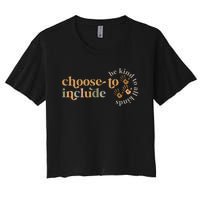 Inclusion Matters Special Education Autism Teacher Women's Crop Top Tee