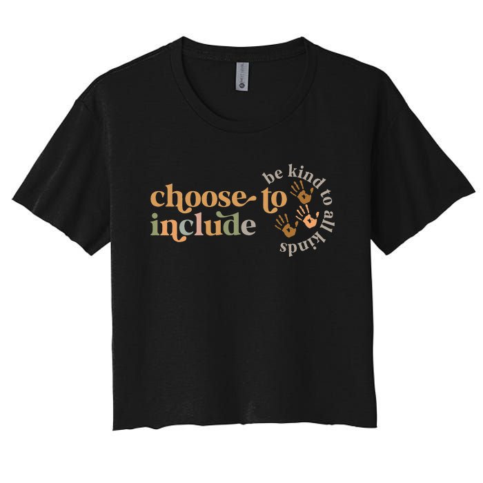 Inclusion Matters Special Education Autism Teacher Women's Crop Top Tee