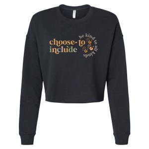 Inclusion Matters Special Education Autism Teacher Cropped Pullover Crew