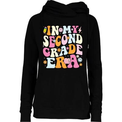 In My Second Grade Era 2nd Grade Girl Teacher Back To School Womens Funnel Neck Pullover Hood