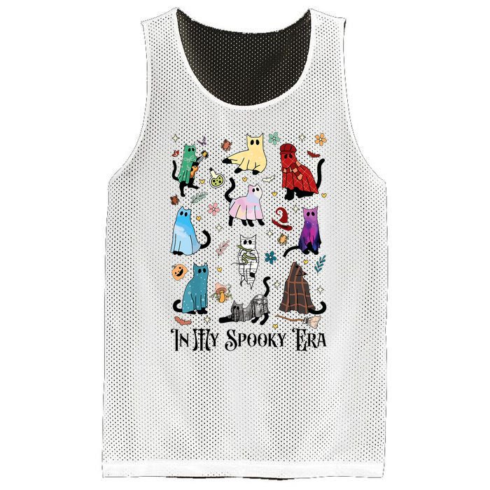 In My Spooky Era Cute Cat Halloween Tay Halloween Mesh Reversible Basketball Jersey Tank