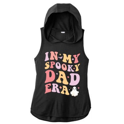 In My Spooky Dad Era Halloween Funny Father Ladies PosiCharge Tri-Blend Wicking Draft Hoodie Tank