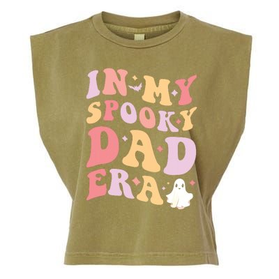 In My Spooky Dad Era Halloween Funny Father Garment-Dyed Women's Muscle Tee