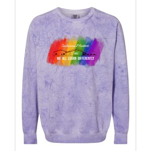 Inclusion Matters Special Education Colorblast Crewneck Sweatshirt