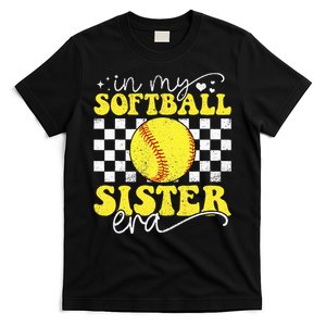 In My Softball Sister Era Groovy Retro Proud Softball Sister T-Shirt