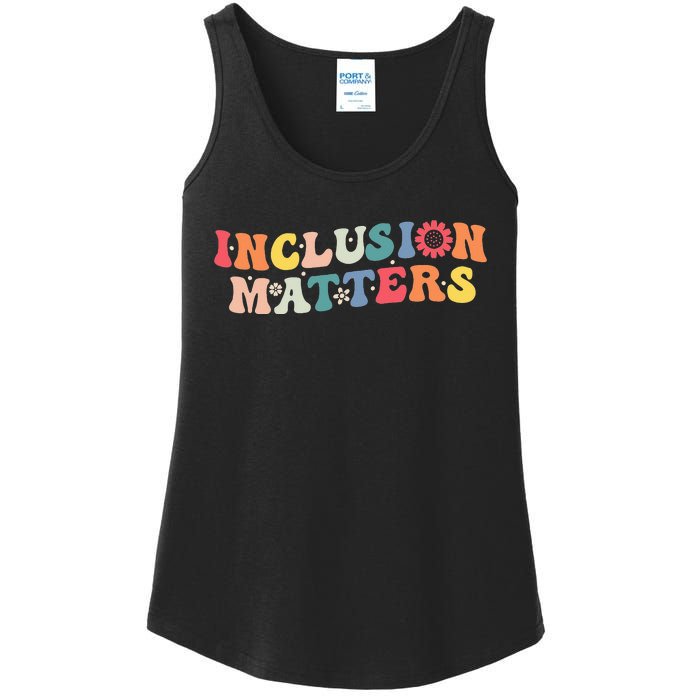 Inclusion Matters Special Education Autism Awareness Teacher Ladies Essential Tank