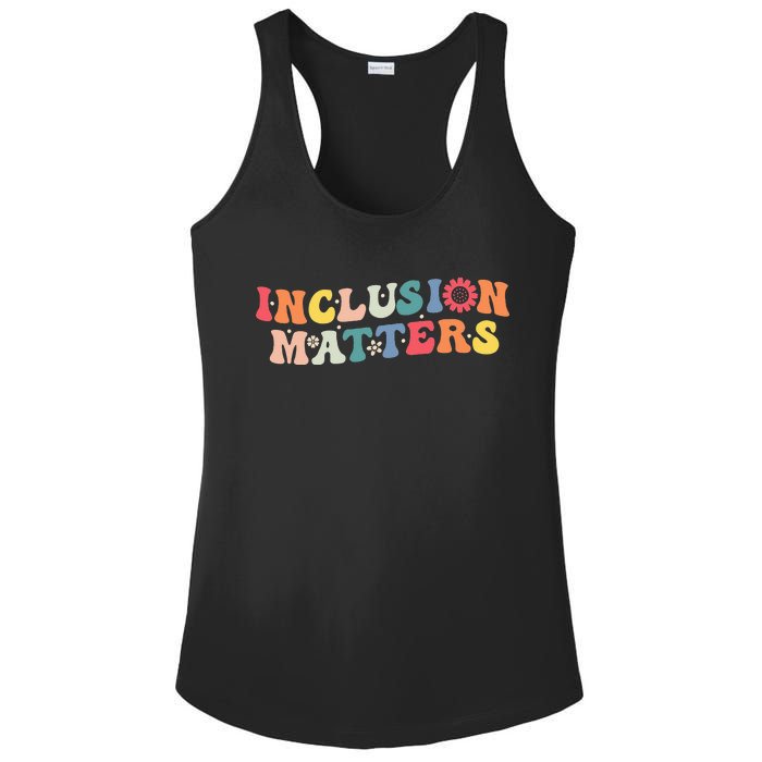 Inclusion Matters Special Education Autism Awareness Teacher Ladies PosiCharge Competitor Racerback Tank