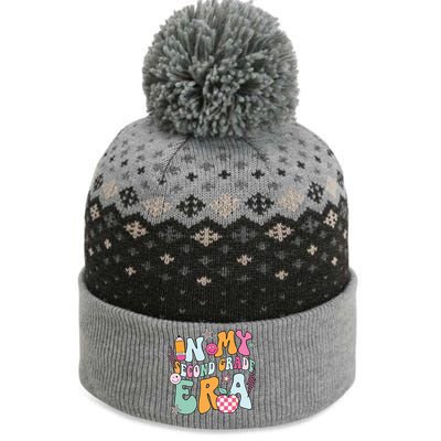 In My Second Grade Era Back To School Retro Groovy 2nd Grade The Baniff Cuffed Pom Beanie