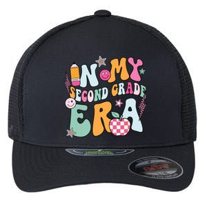 In My Second Grade Era Back To School Retro Groovy 2nd Grade Flexfit Unipanel Trucker Cap