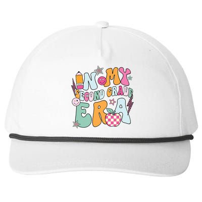 In My Second Grade Era Back To School Retro Groovy 2nd Grade Snapback Five-Panel Rope Hat