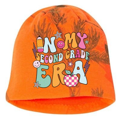 In My Second Grade Era Back To School Retro Groovy 2nd Grade Kati - Camo Knit Beanie