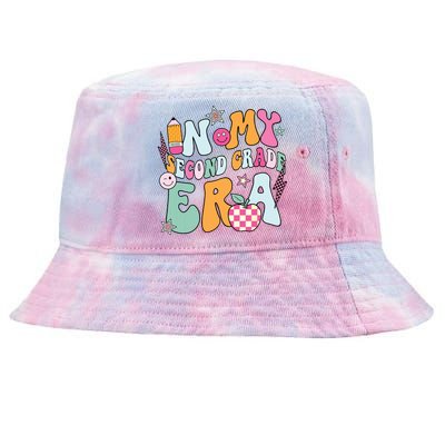 In My Second Grade Era Back To School Retro Groovy 2nd Grade Tie-Dyed Bucket Hat