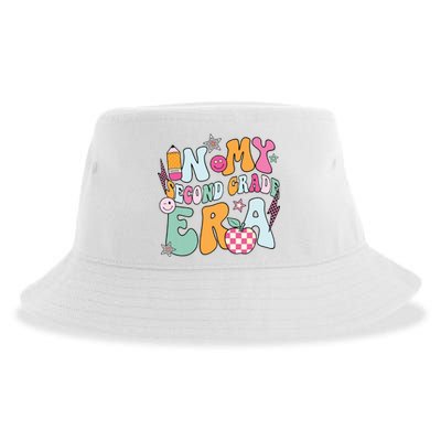 In My Second Grade Era Back To School Retro Groovy 2nd Grade Sustainable Bucket Hat