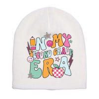 In My Second Grade Era Back To School Retro Groovy 2nd Grade Short Acrylic Beanie