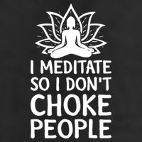 I Meditate So I Dont Choke People Adult Drive Performance Visor