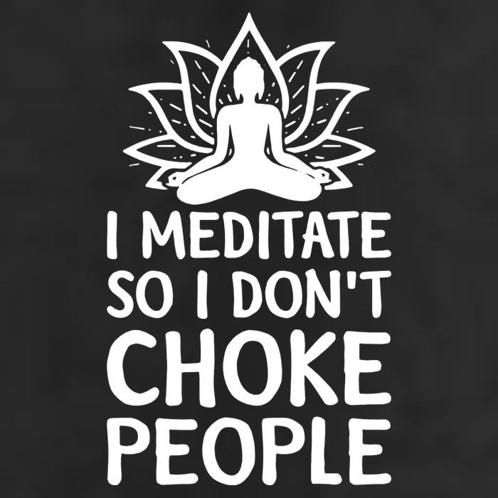 I Meditate So I Dont Choke People Adult Drive Performance Visor