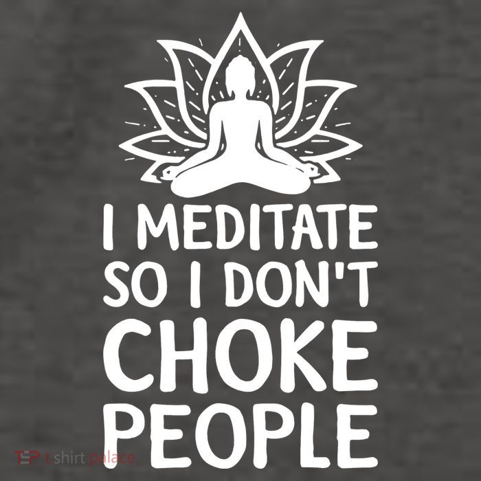 I Meditate So I Dont Choke People Vector Backpack