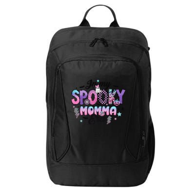 In My Spooky Momma Era Smile Face Halloween Cute Ghost City Backpack