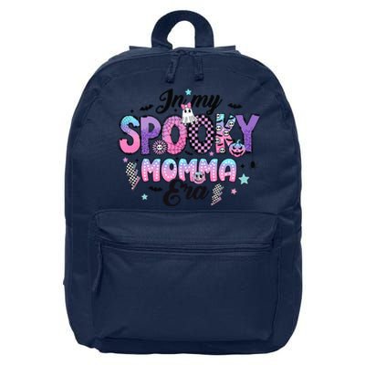 In My Spooky Momma Era Smile Face Halloween Cute Ghost 16 in Basic Backpack