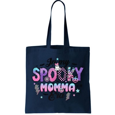 In My Spooky Momma Era Smile Face Halloween Cute Ghost Tote Bag