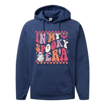 In My Spooky Era Groovy Hippie Halloween Ghost Cute Gift Performance Fleece Hoodie