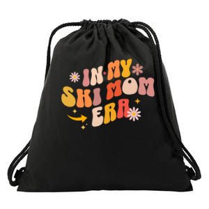 In My Ski Mom Era Drawstring Bag