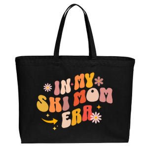 In My Ski Mom Era Cotton Canvas Jumbo Tote