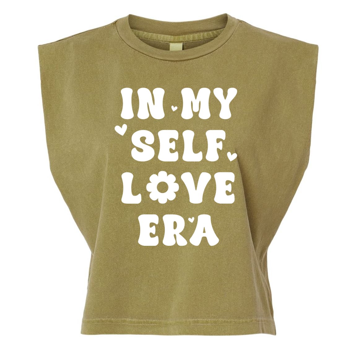 In My Self Love Era Garment-Dyed Women's Muscle Tee