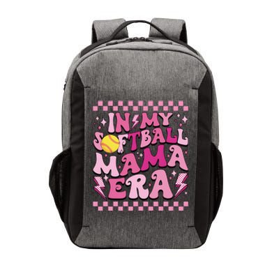 In My Softball Mama Era Pink Softball Mom Vector Backpack