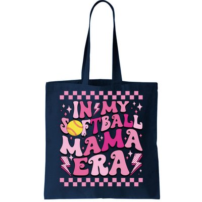 In My Softball Mama Era Pink Softball Mom Tote Bag