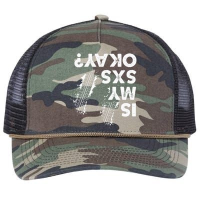 Is My Sxs Okay Funny Side By Side Sxs Utv Retro Rope Trucker Hat Cap