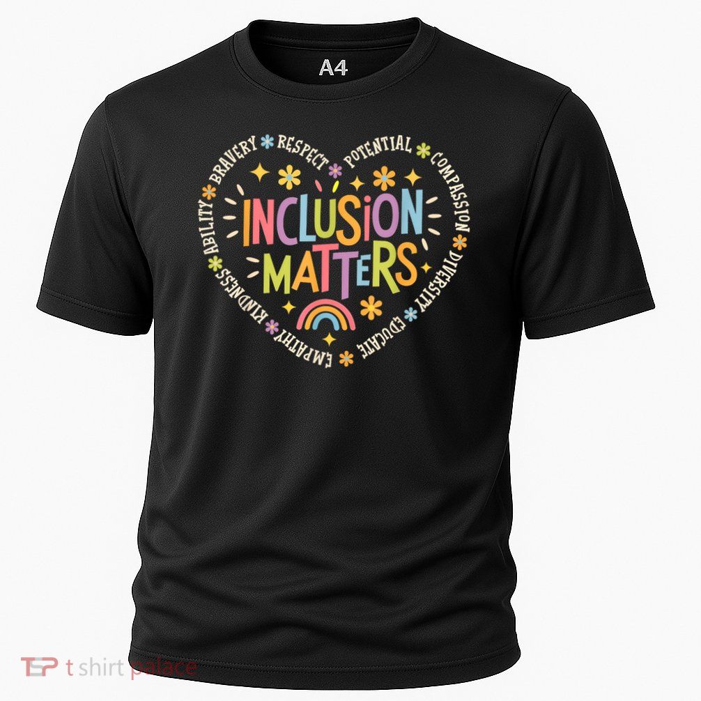 Inclusion Matters Special Education Teacher Autism Awareness Cooling Performance Crew T-Shirt