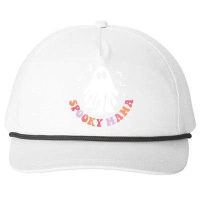 In My Spooky Mama Era Retro Groovy Halloween Mom Ghost Gift Snapback Five-Panel Rope Hat