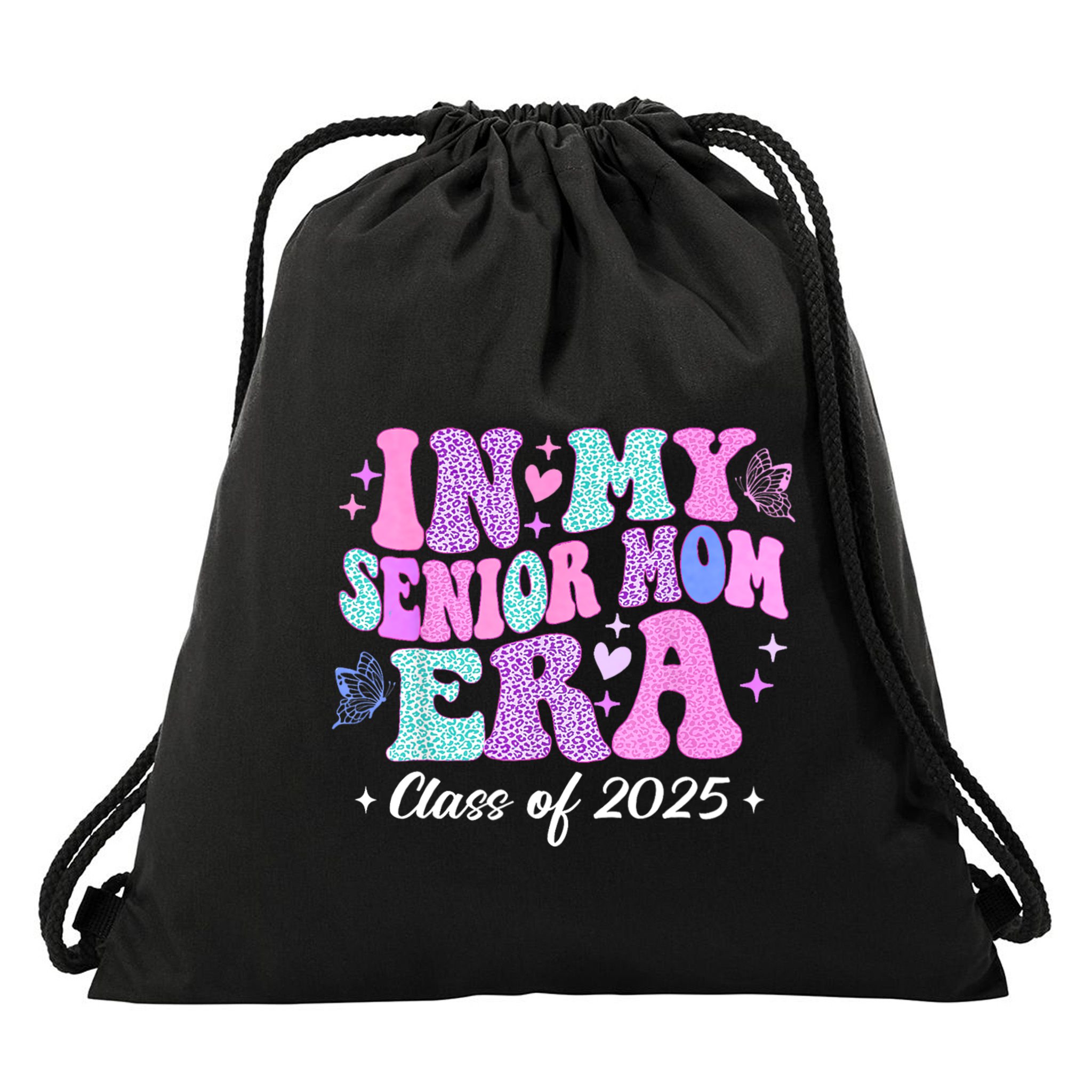 In My Senior Mom Era Class Of 2025 Senior Mom 2025 Drawstring Bag
