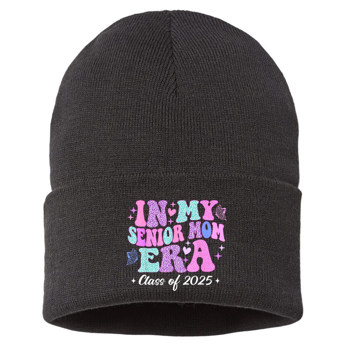 In My Senior Mom Era Class Of 2025 Senior Mom 2025 Sustainable Knit Beanie