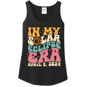 In My Solar Eclipse Era April 8th 2024 Astronomy Ladies Essential Tank