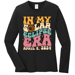 In My Solar Eclipse Era April 8th 2024 Astronomy Ladies Long Sleeve Shirt