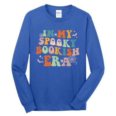 In My Spooky Boooookish Era Ghost Reading Books Halloween Cute Gift Tall Long Sleeve T-Shirt