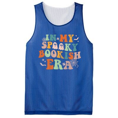 In My Spooky Boooookish Era Ghost Reading Books Halloween Cute Gift Mesh Reversible Basketball Jersey Tank